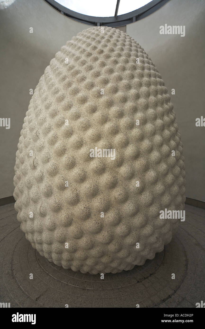 Eden Project St Austel Cornwall England The Seed Sculpture by Peter