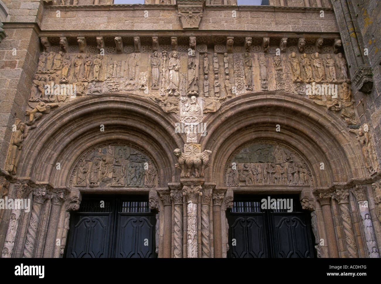Puerta de las Platerias, Cathedral, Santiago de Compostela, El Camino de  Santiago, La Coruna Province, Spain, Europe Stock Photo - Alamy