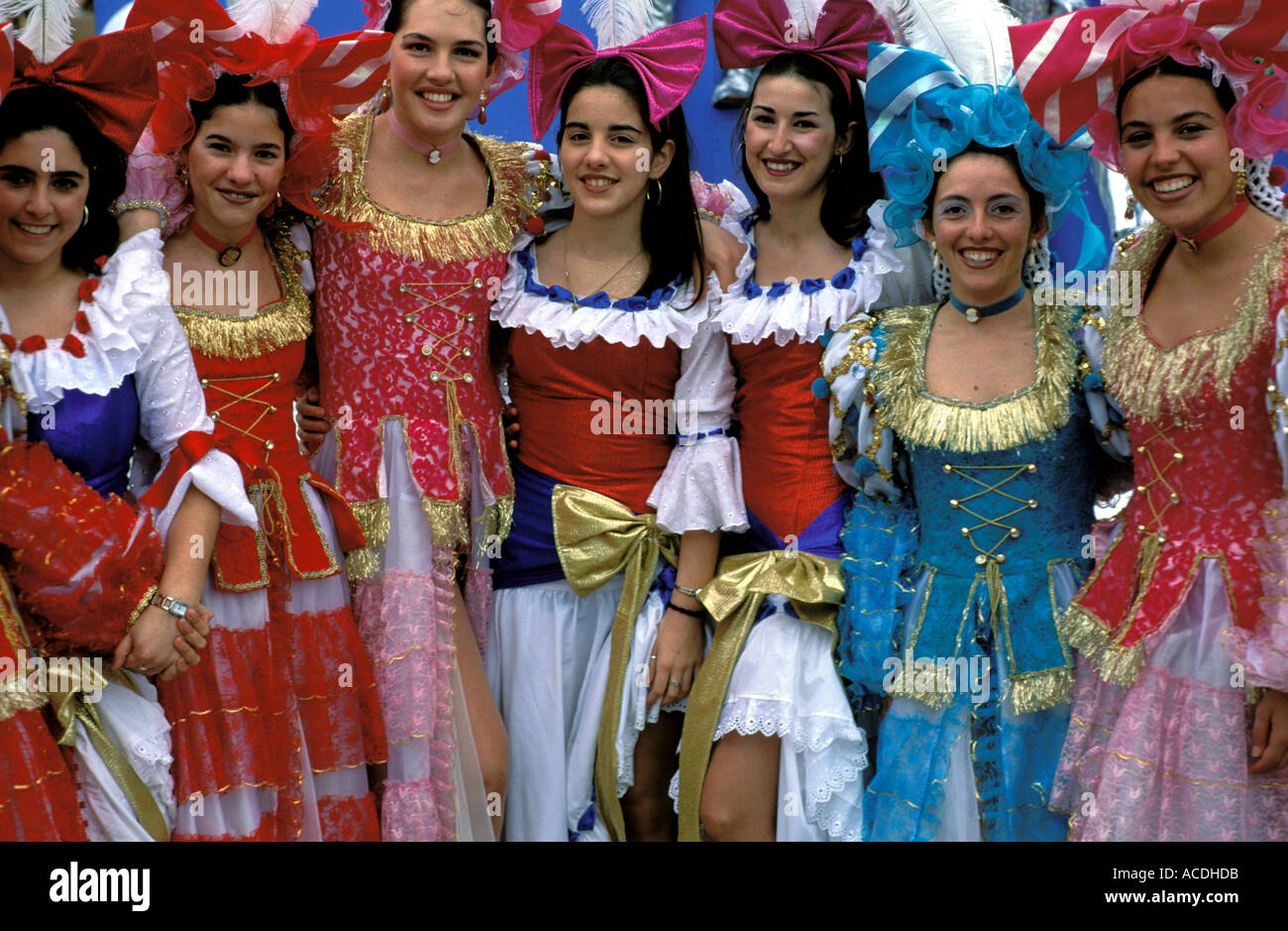 group of girls in costumes Stock Photo - Alamy