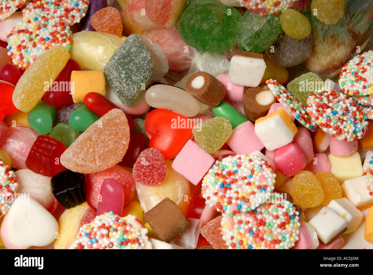 Assortment of sweets Stock Photo Alamy