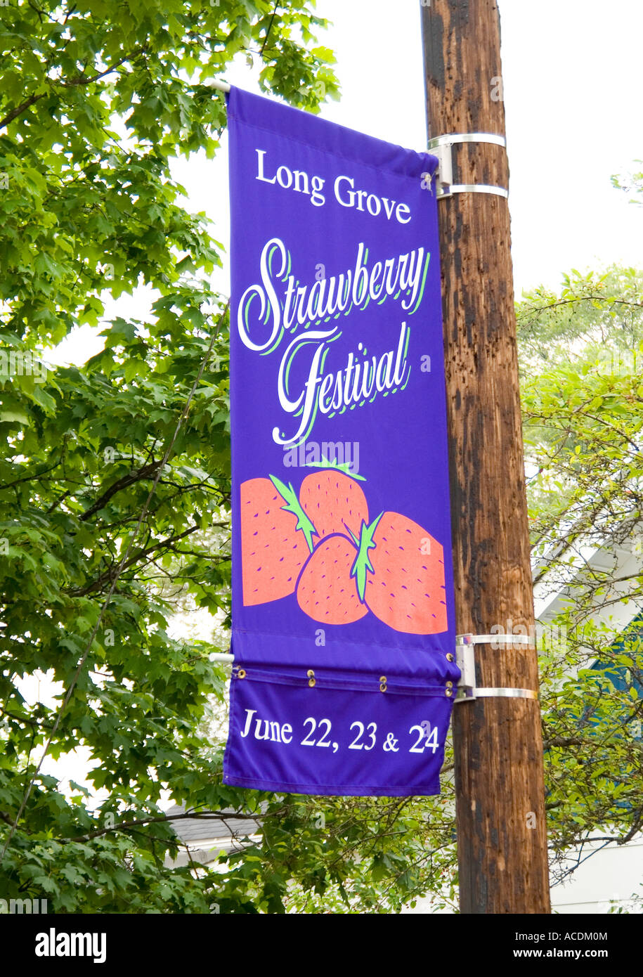 Strawberry Festival Banner Stock Photo Alamy