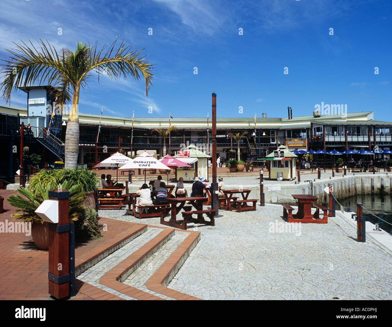 KNYSNA QUAYS new waterfront development with restaurants and cafe. Knysna Western Cape South