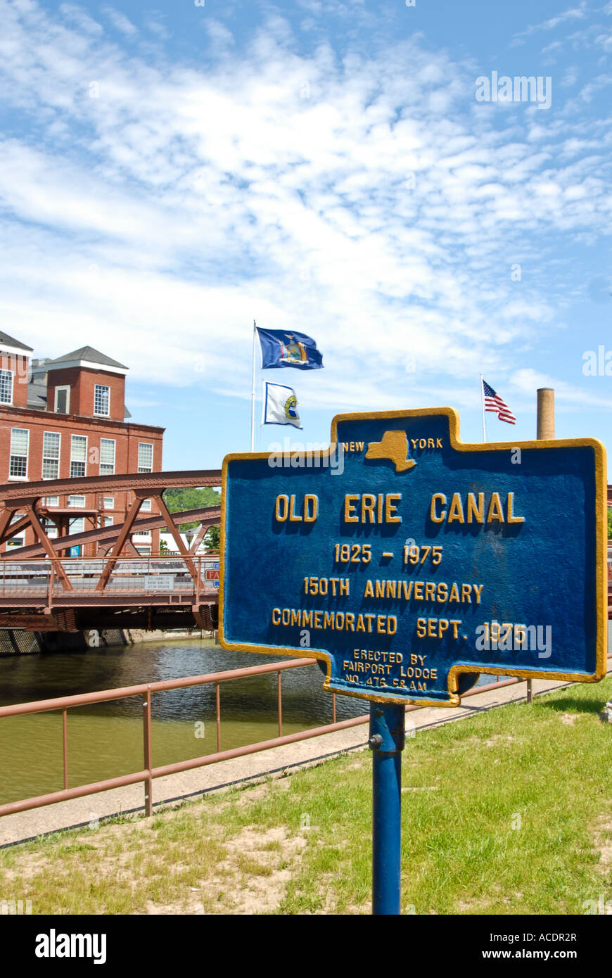 Erie Canal, Fairport NY USA Stock Photo Alamy