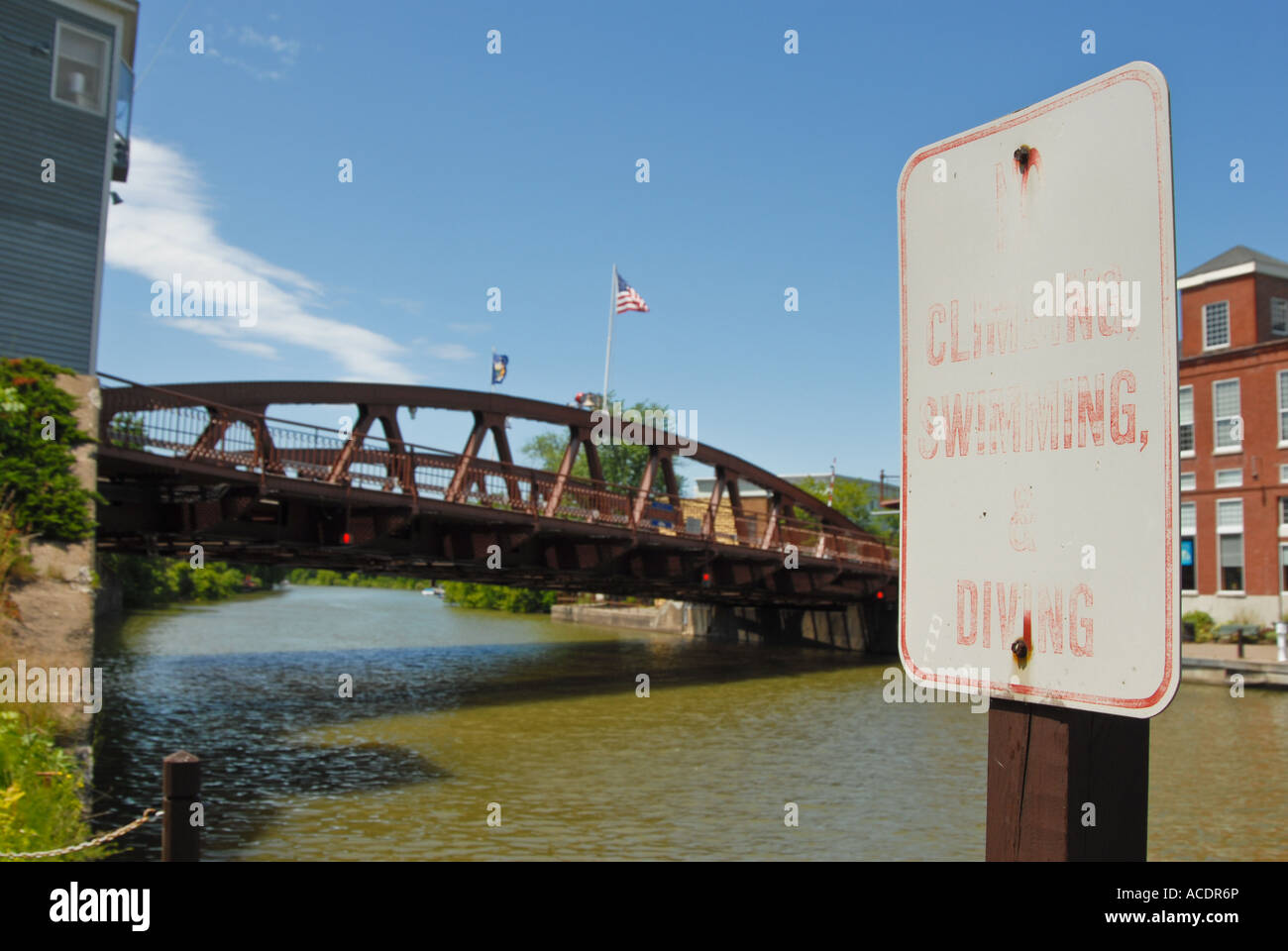 Erie Canal, Fairport NY USA Stock Photo Alamy