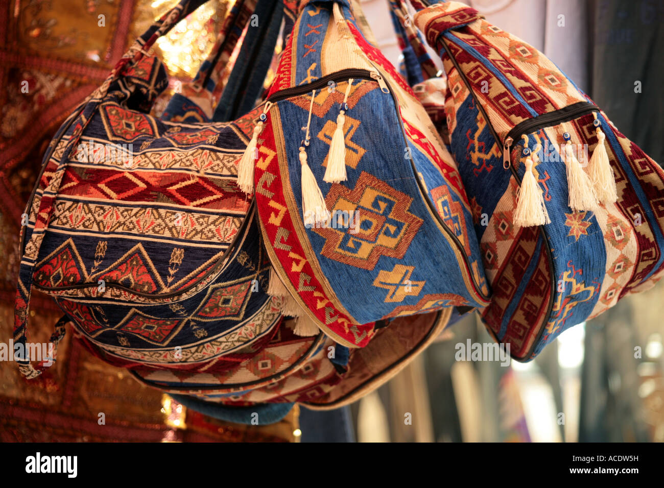 Hand made turkish handbags Stock Photo Alamy