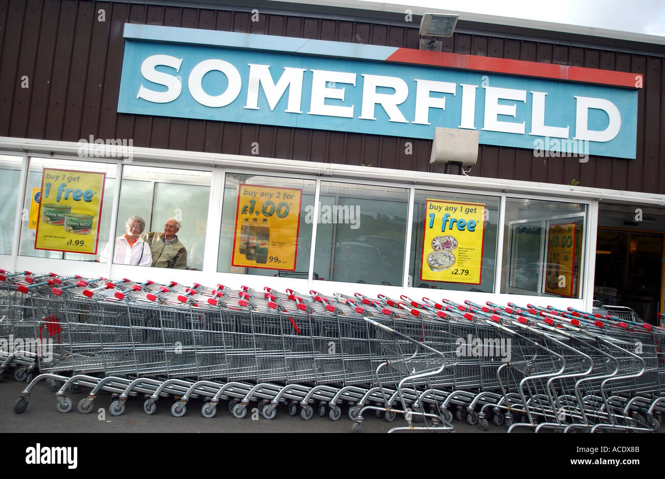 Somerfield supermarket shop store hires stock photography and images