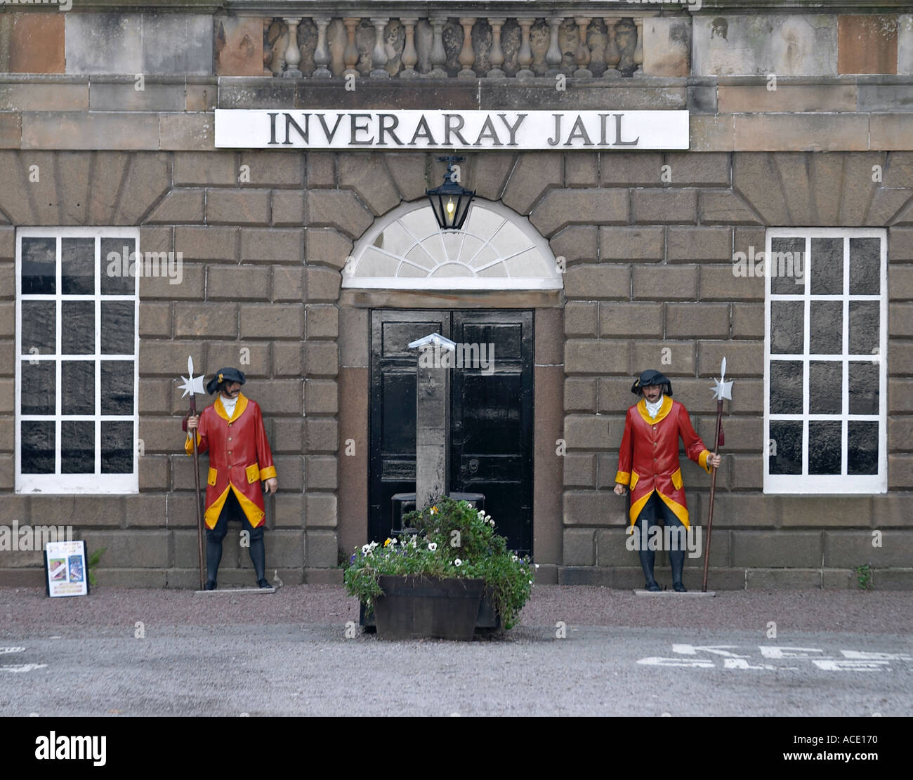 Inverary Jail entrance Stock Photo