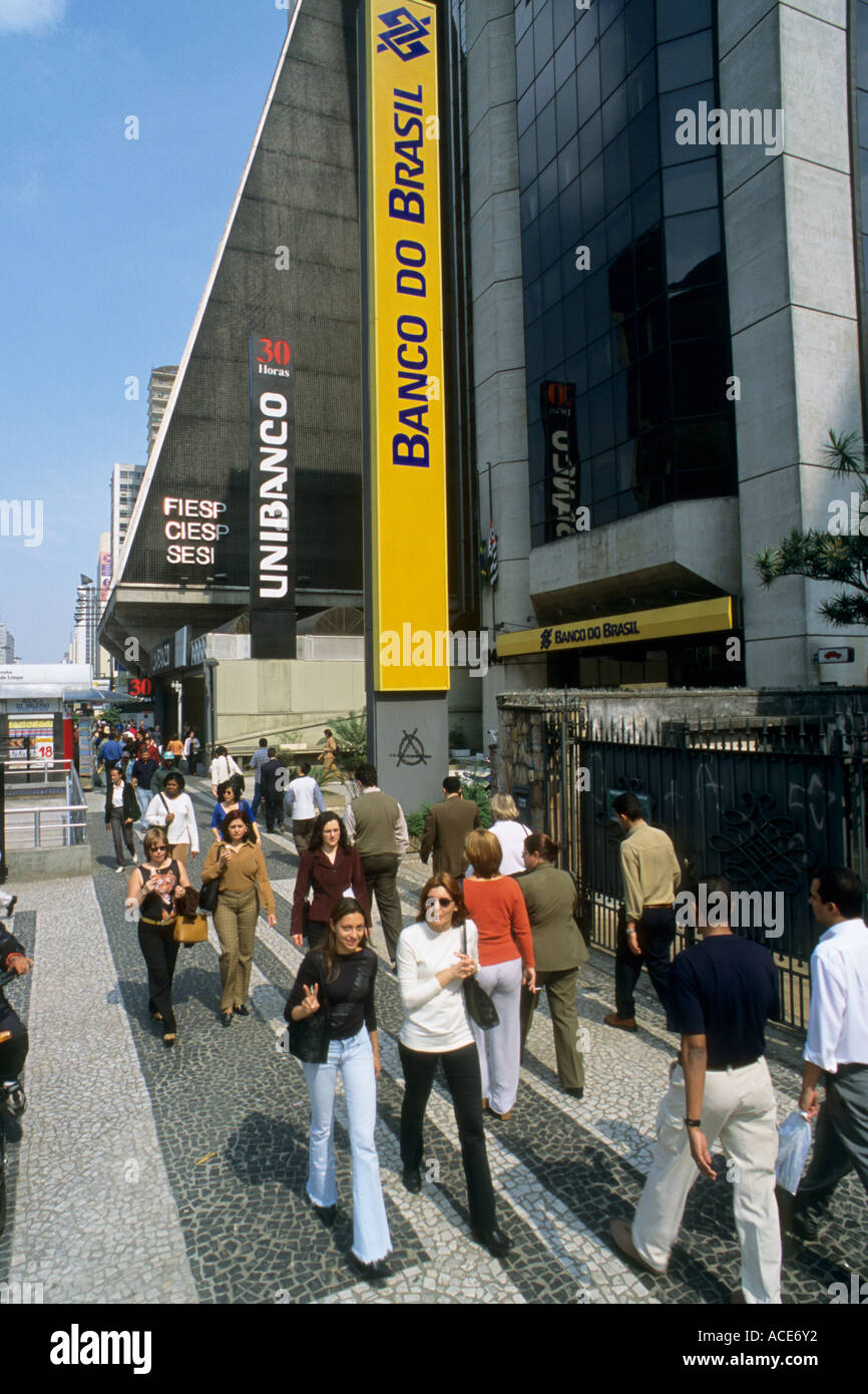 Brazil Sâo Paulo Avenida Paulista Stock Photo