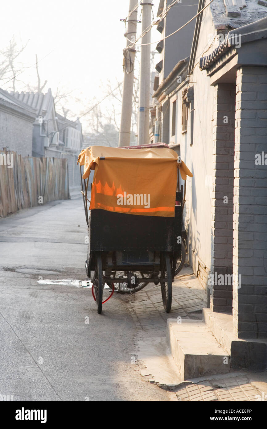 Rickshaw in alley, Beijing, Hutong, China Stock Photo - Alamy