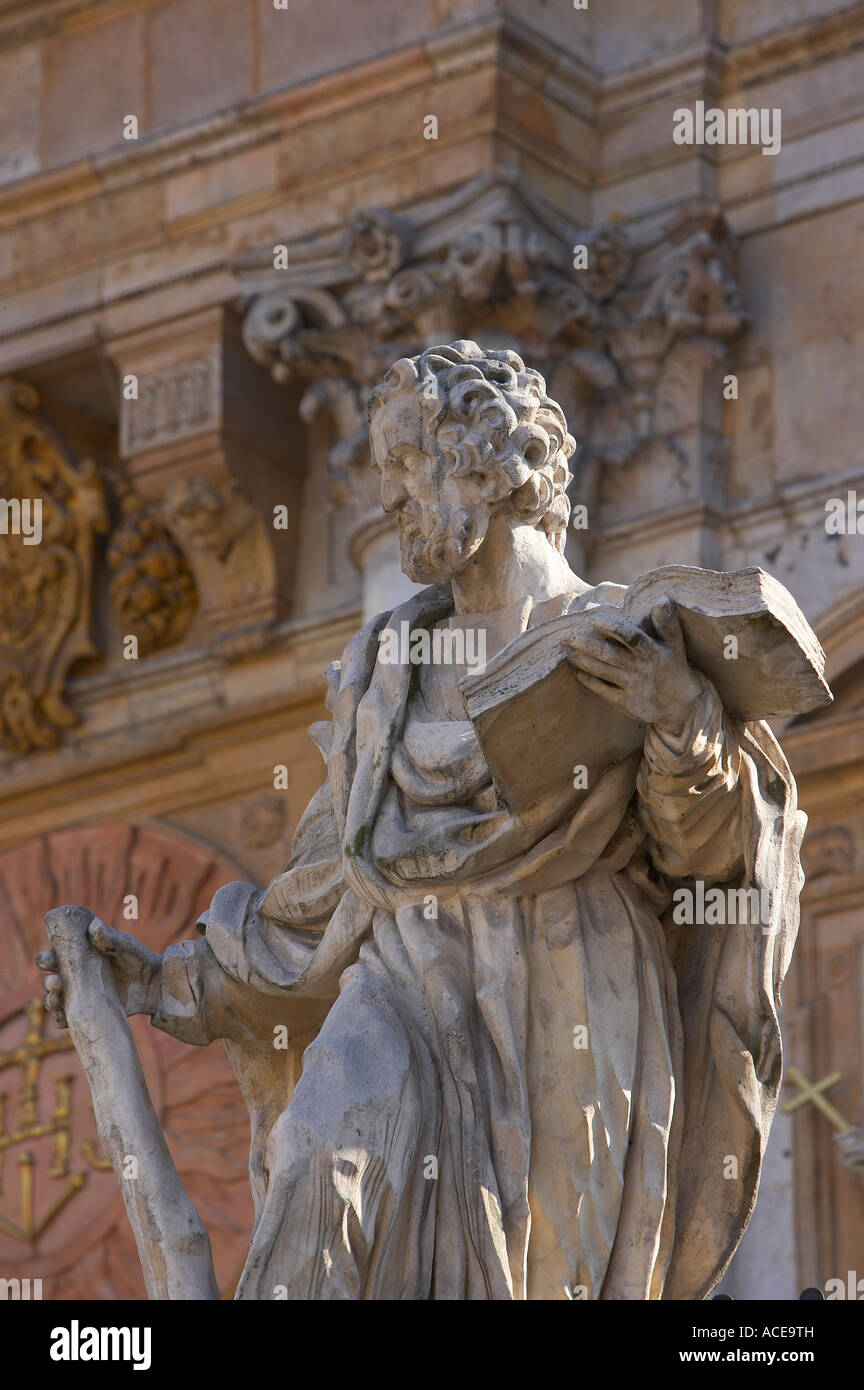 apostles on the facade of the Church of Saints Peter and Paul the Stare Miasto Old Town Krakow Cracow Poland Stock Photo
