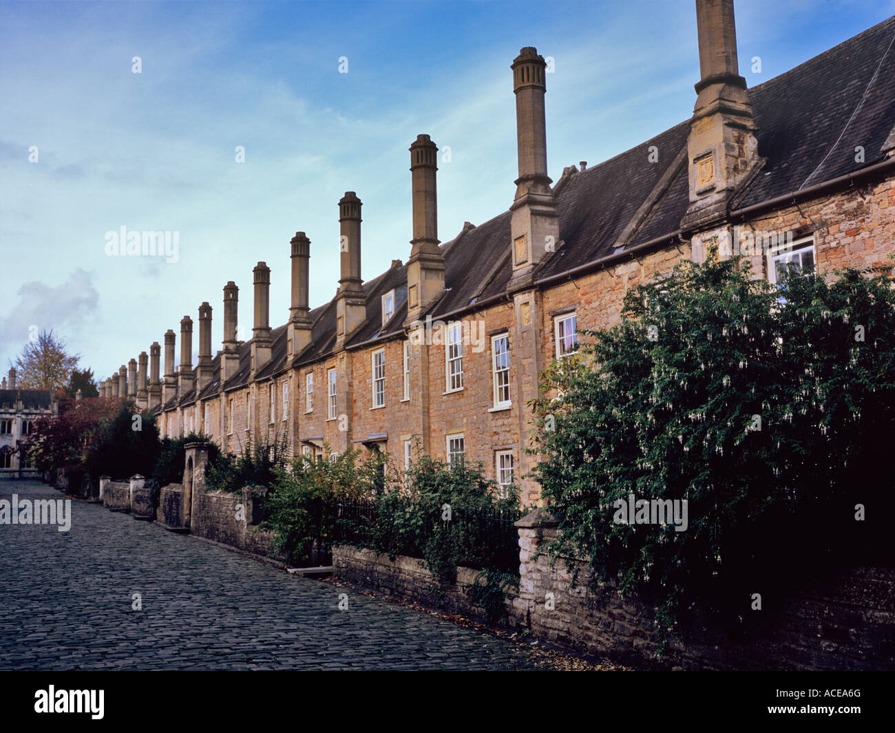Vicars Close, Wells Stock Photo