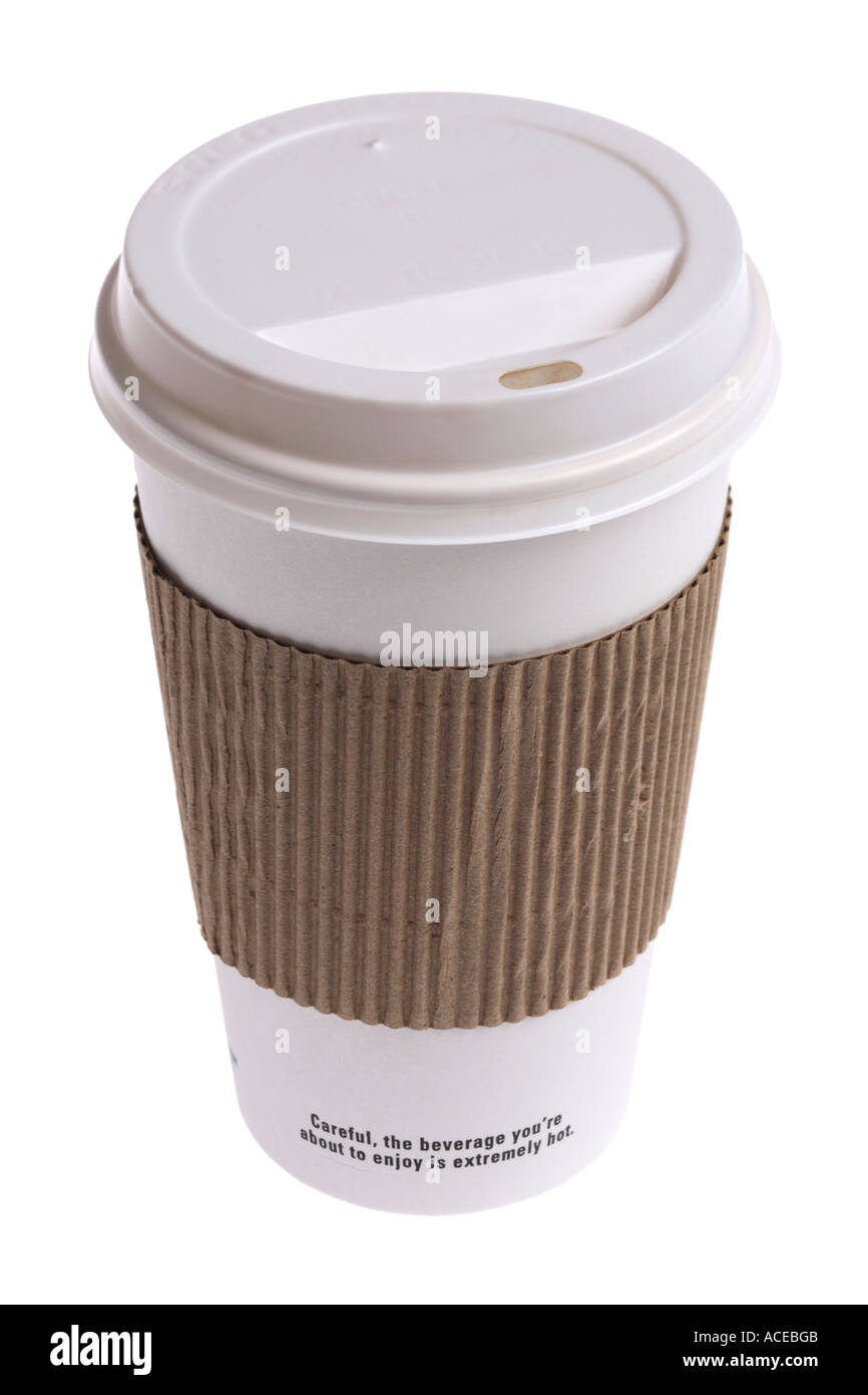 disposable coffee cup Stock Photo