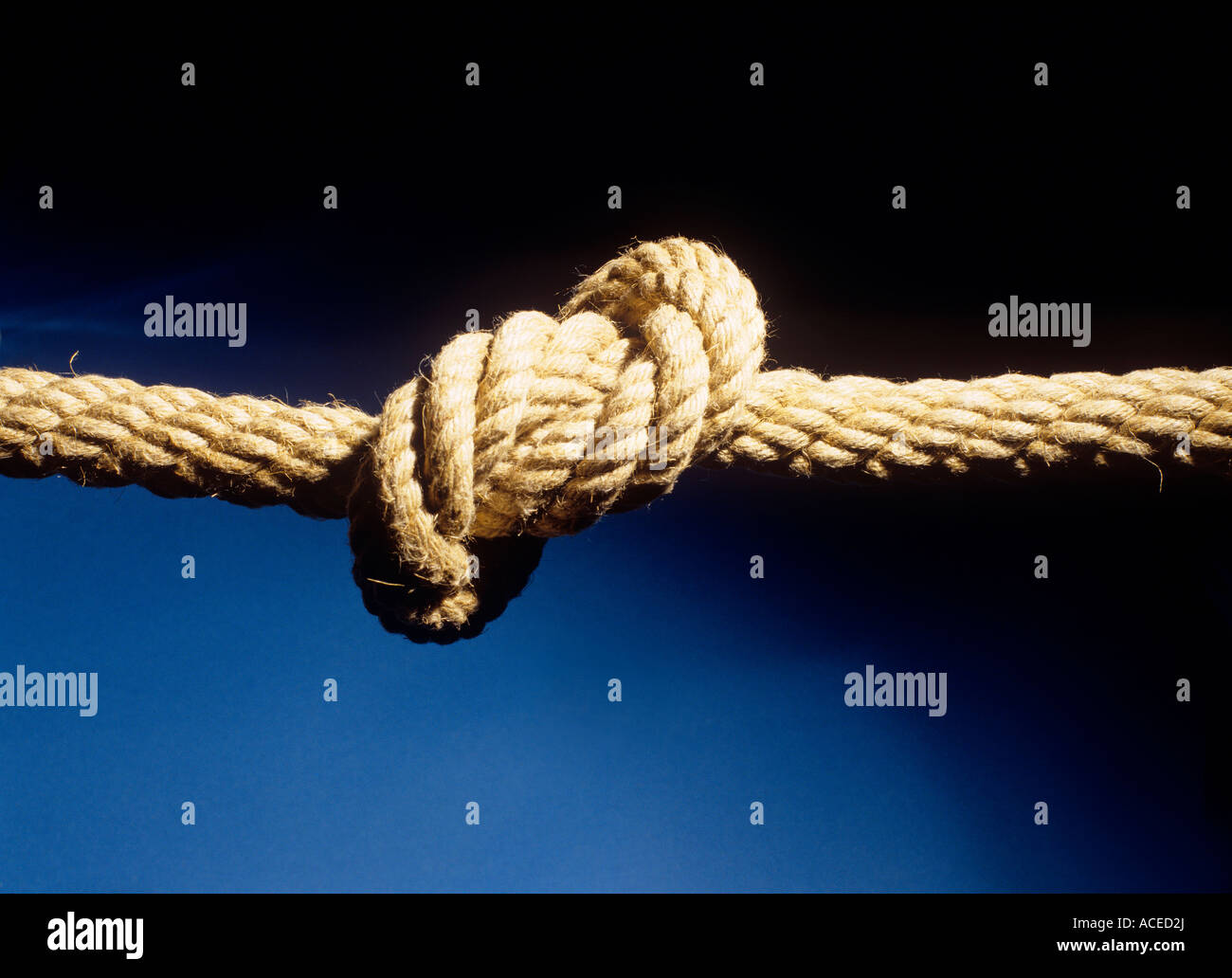 knot in rope Stock Photo