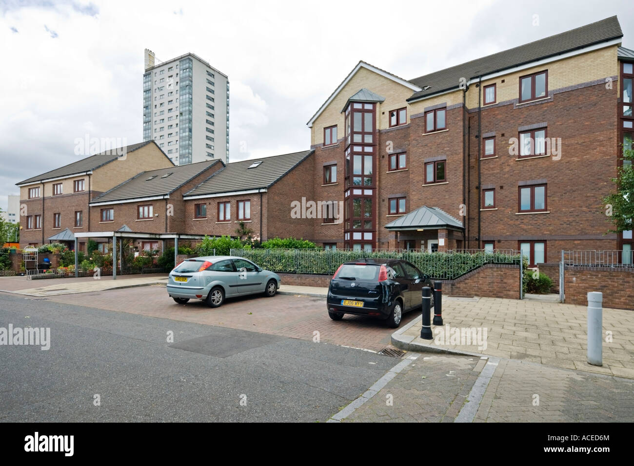 The New Nightingale Estate  and Seaton Point Tower Block in Hackney London Stock Photo