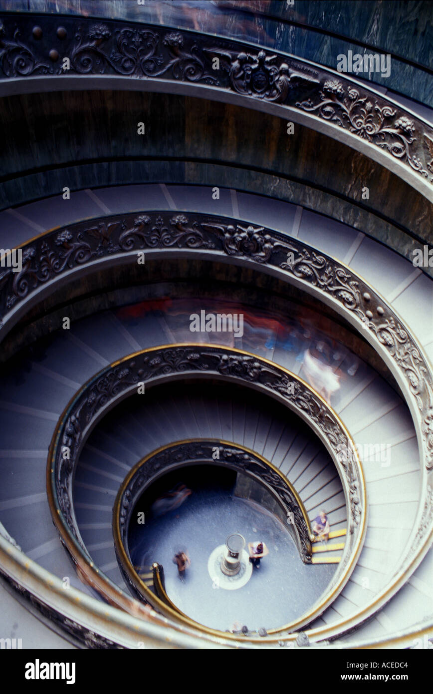 Italy Vatican Spiral staircase Stock Photo - Alamy