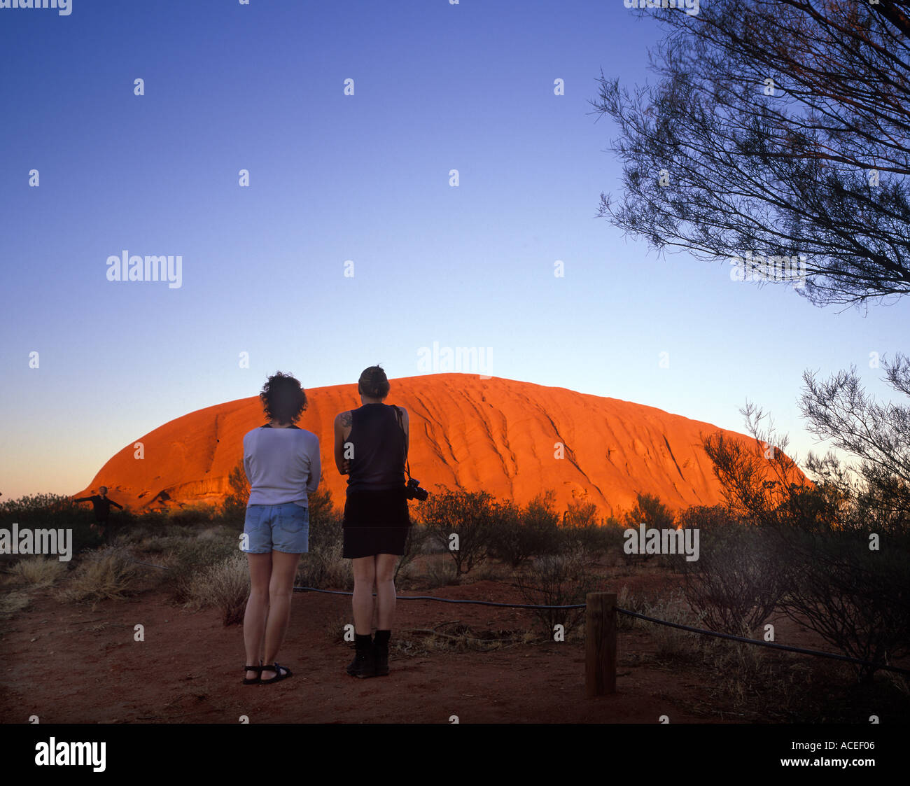Sunrise at Uluru or Ayers Rock Northern Territory Australia Stock Photo