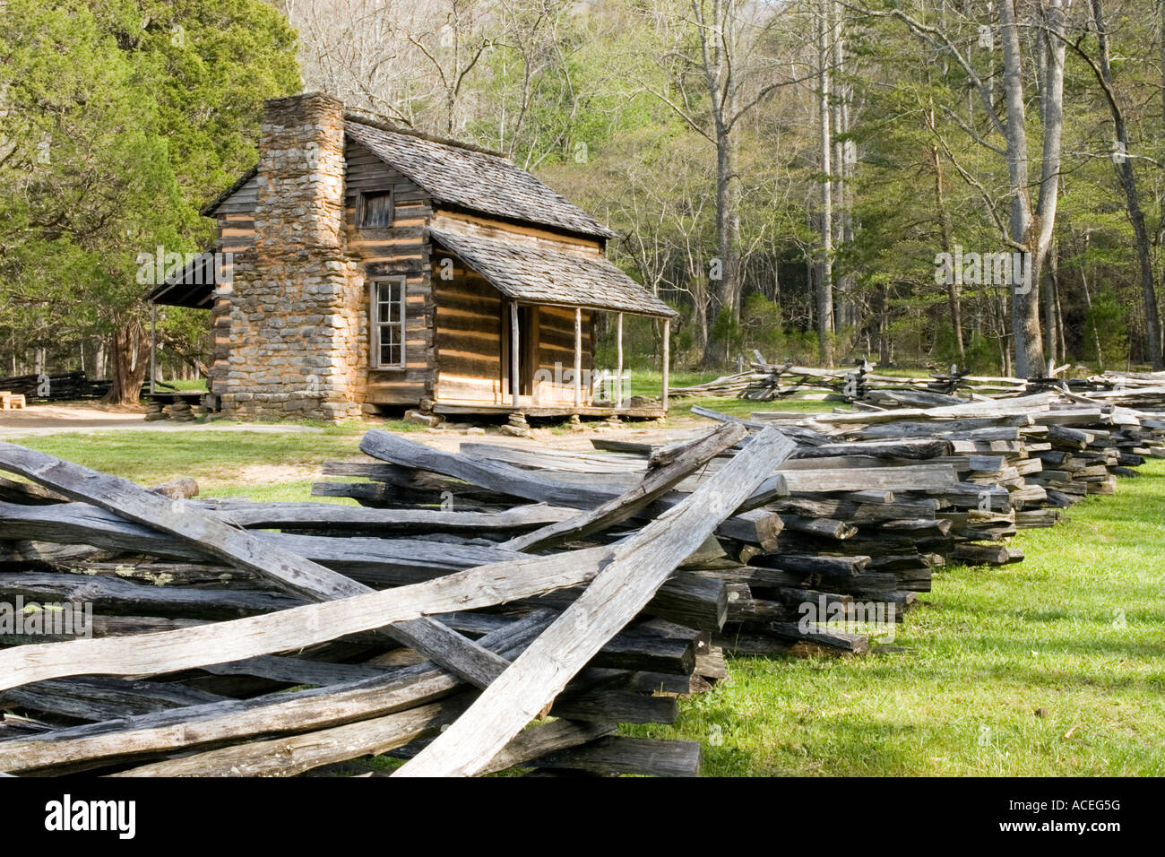Cabin In The Smokies In Great Smoky Mountains National Park