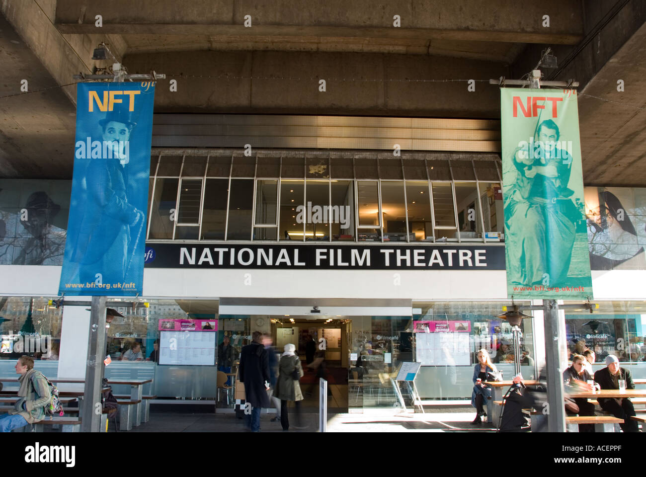 National Film Theatre, South Bank, London, UK. Stock Photo