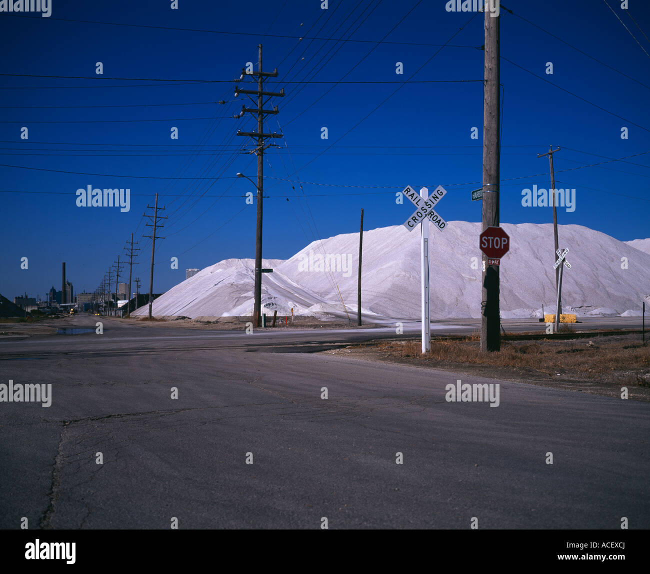 A Salt Storage Yard Stock Photo Alamy