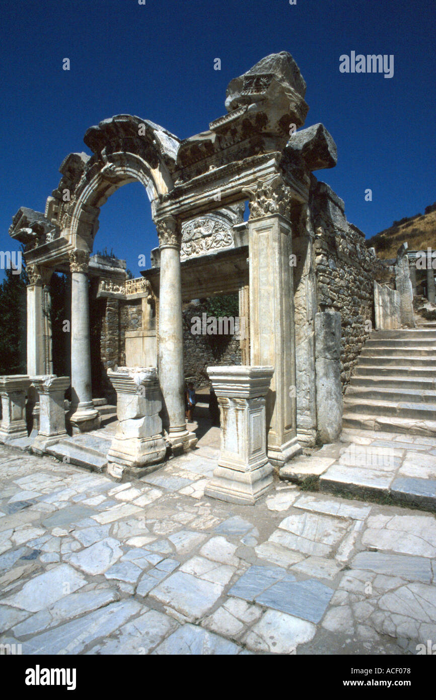 Temple of Hadrian Ephesus Turkey Stock Photo