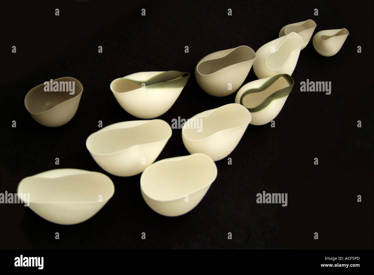 Ceramic hand made studio art pottery UK English clay pot unglazed art unique bowl random oval