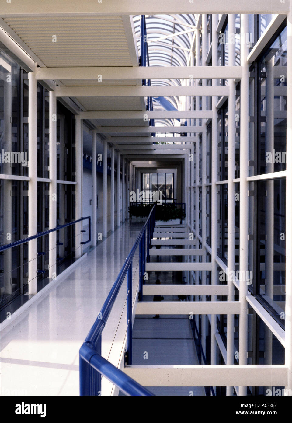 First floor walkway IBM headquarters England Stock Photo Alamy