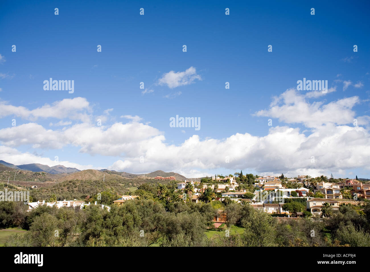 Typical Modern Housing Development Spain Stock Photo Alamy