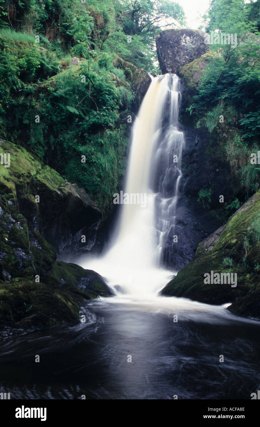 Waterfall Devils Glen Ashford Co Wicklow Ireland Stock Photo Alamy