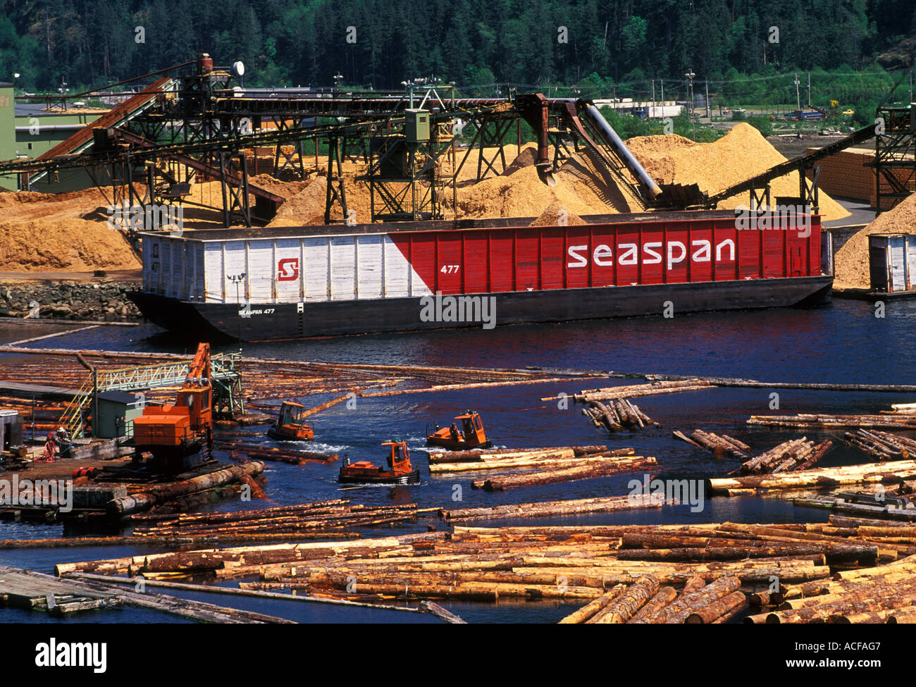 Sawmill, Tahsis BC, Canada Stock Photo 7508614 Alamy