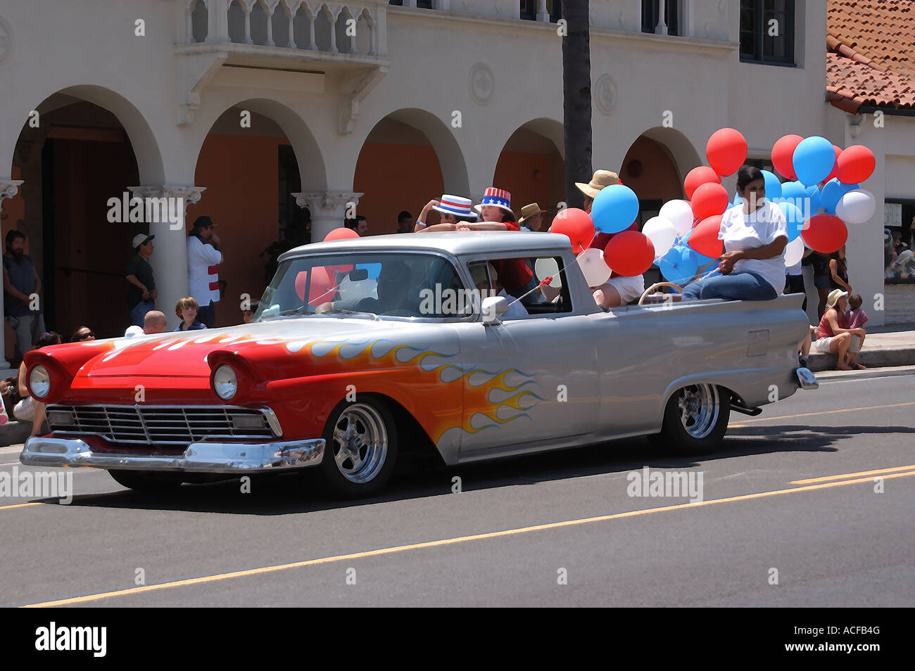 Classic Car Parade Stock Photo Alamy