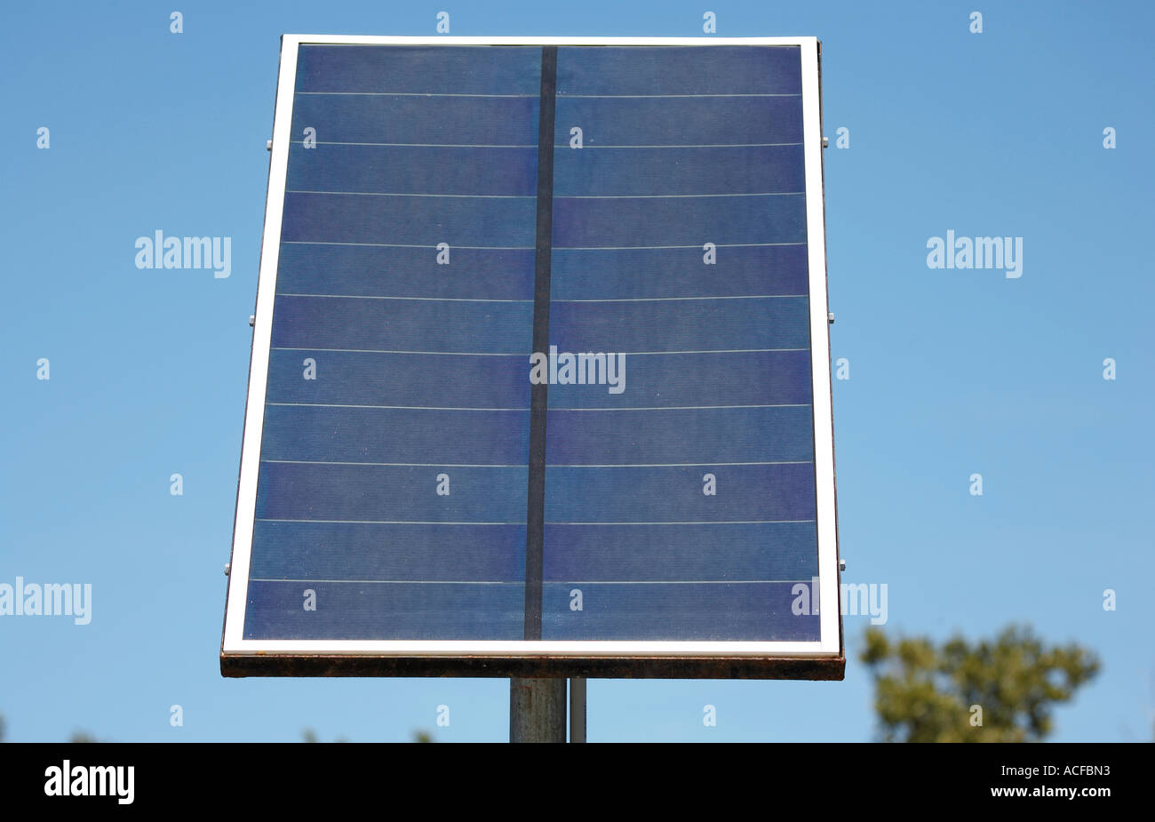 Solar panel Sanibel island Florida America united states usa Stock Photo