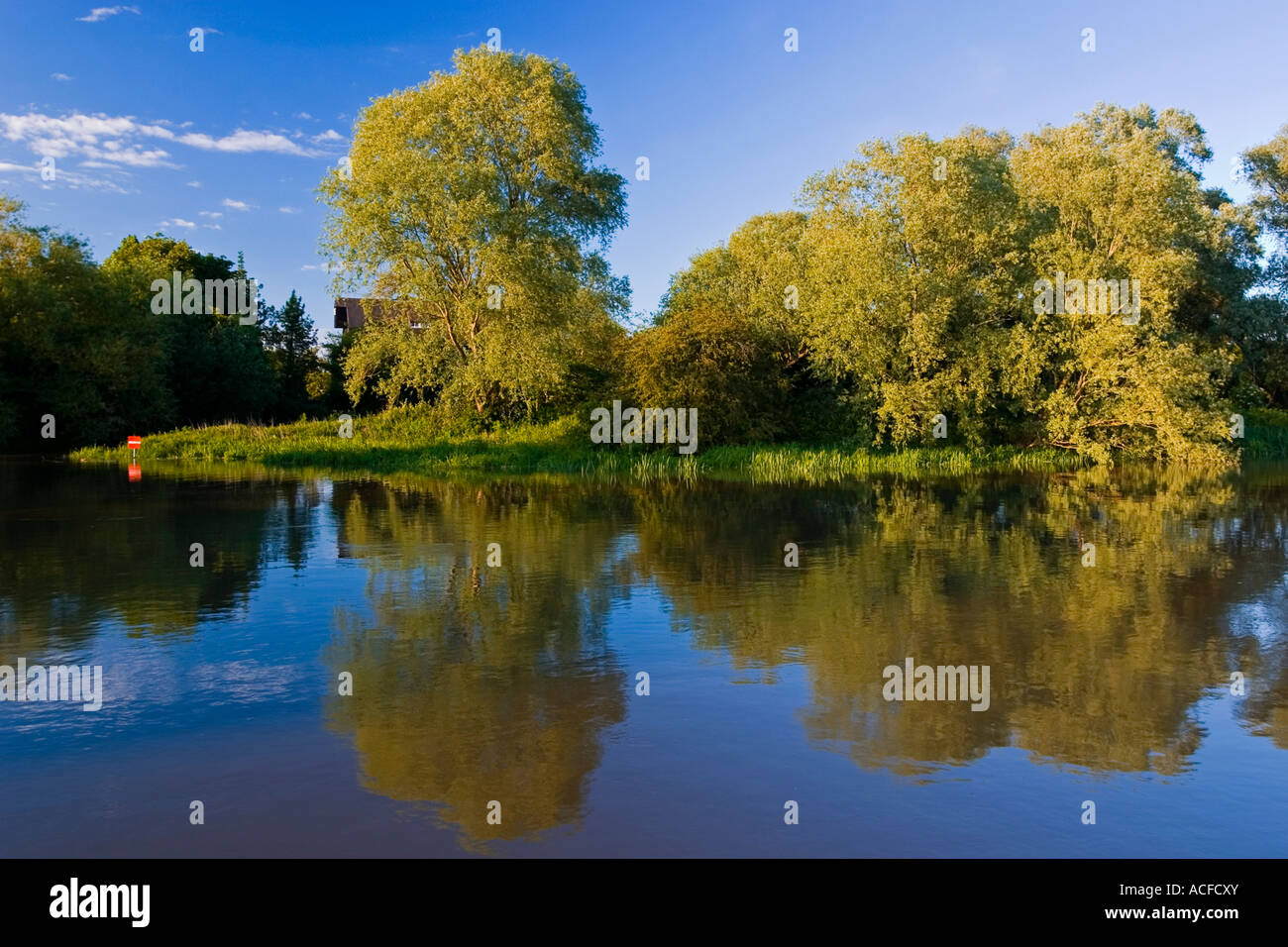The River Ouse at Houghton near Huntingdon in Cambridgeshire East