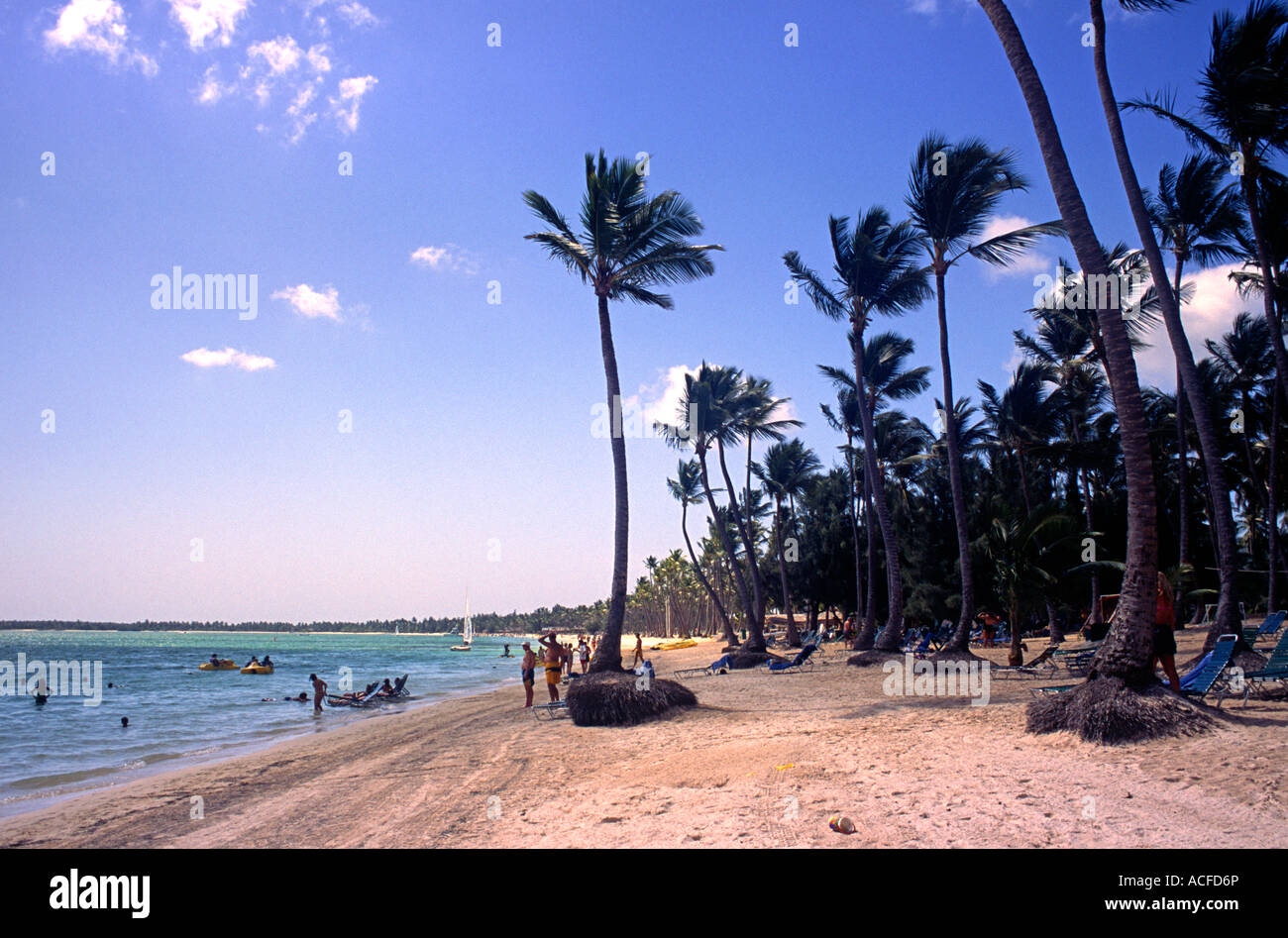 Dominican Republic Punta Cana beach Stock Photo - Alamy