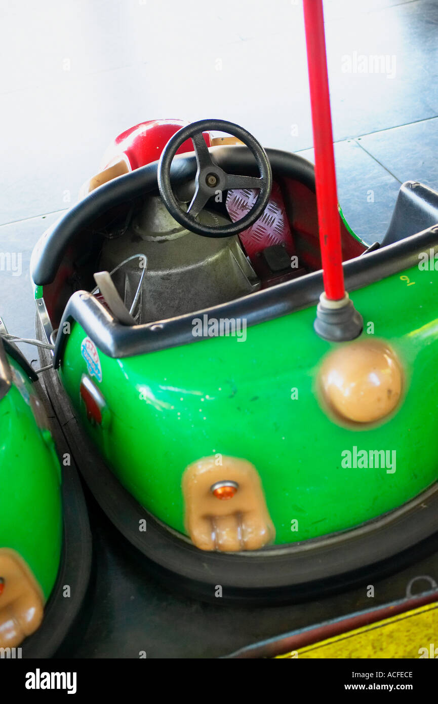 Bumper Car at Amusement Park Stock Photo Alamy