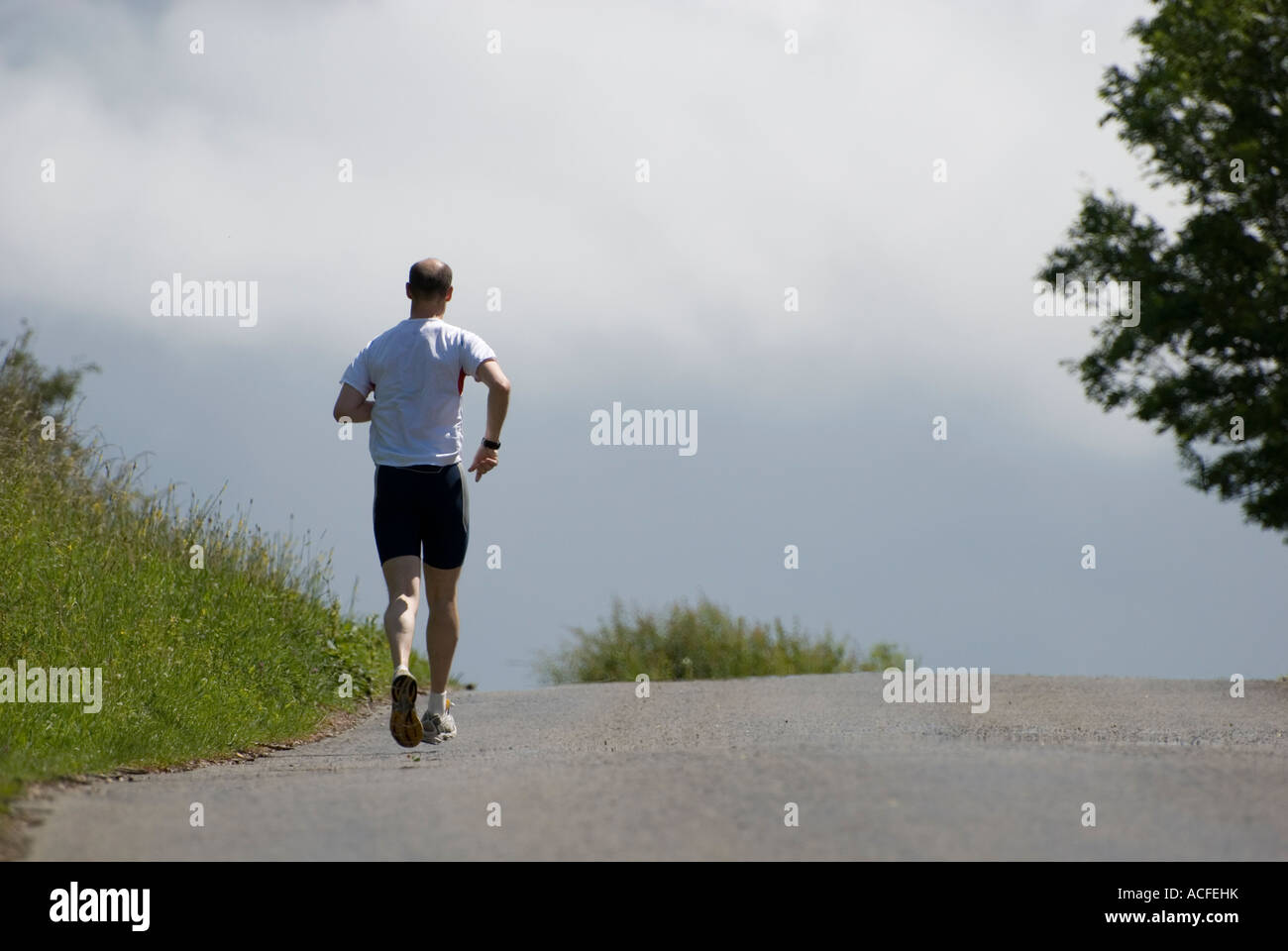 long distance runner Stock Photo Alamy