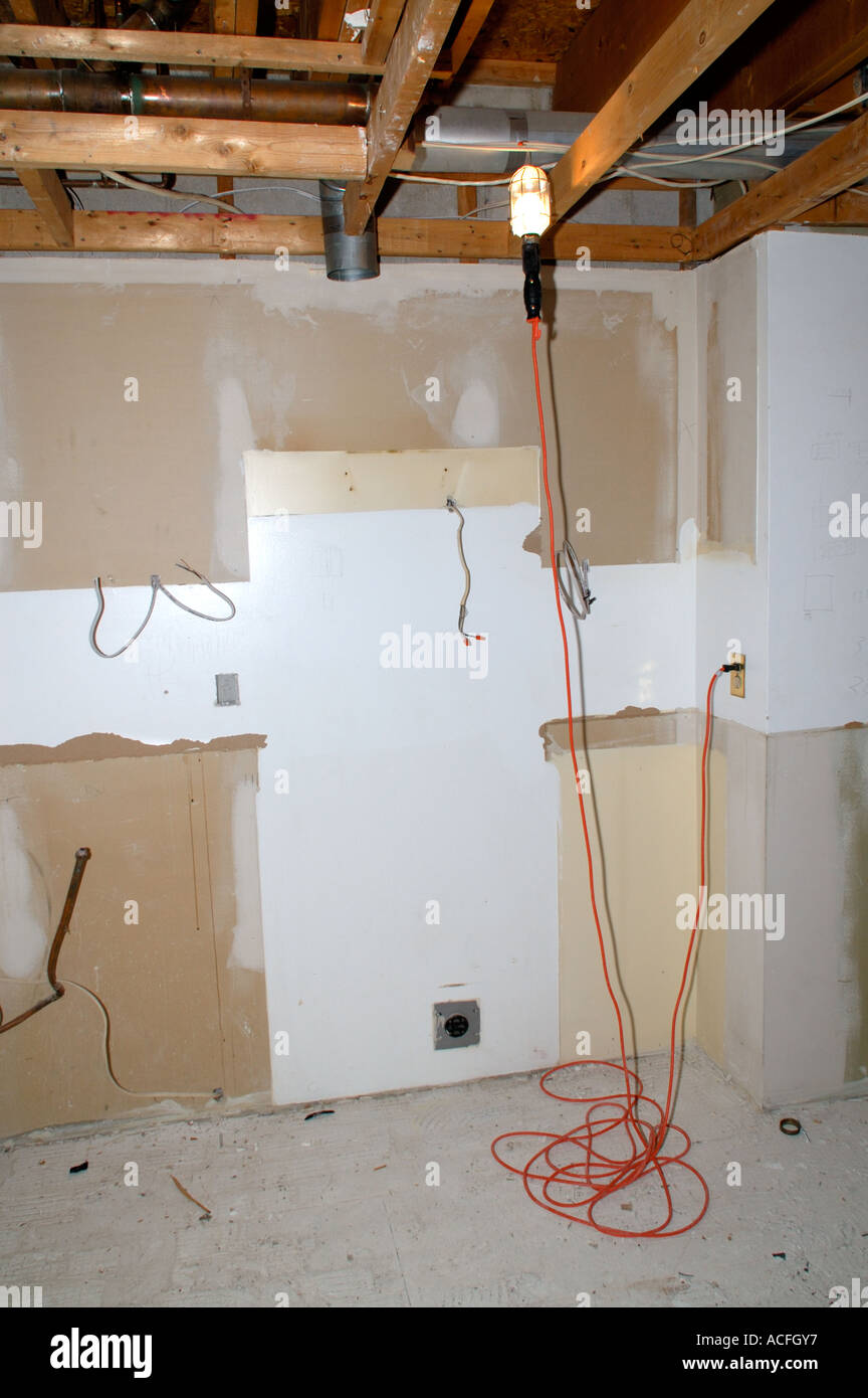 no ceiling during renovation Stock Photo Alamy