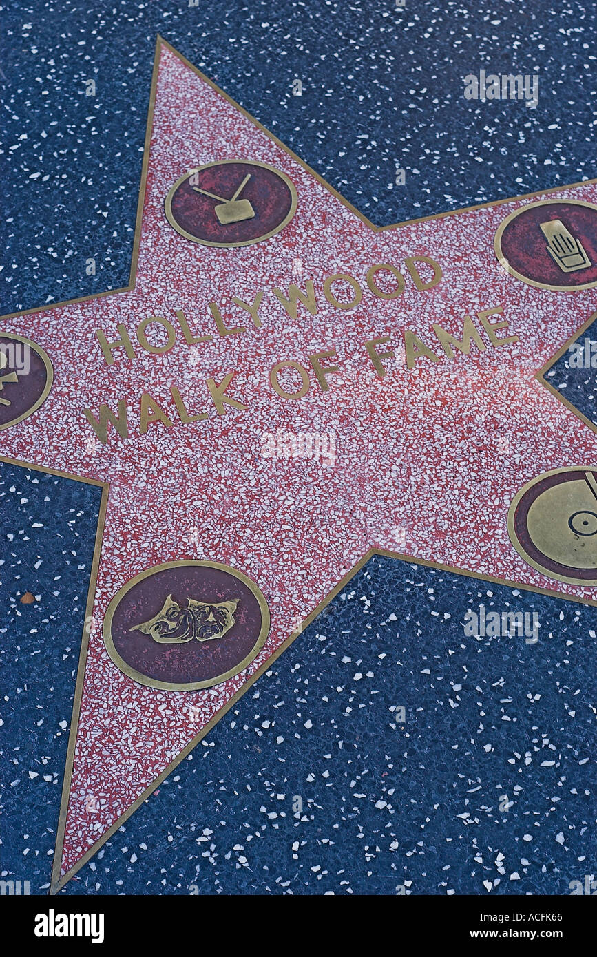 Star on the Hollywood Walk of Fame Hollywood California United States ...