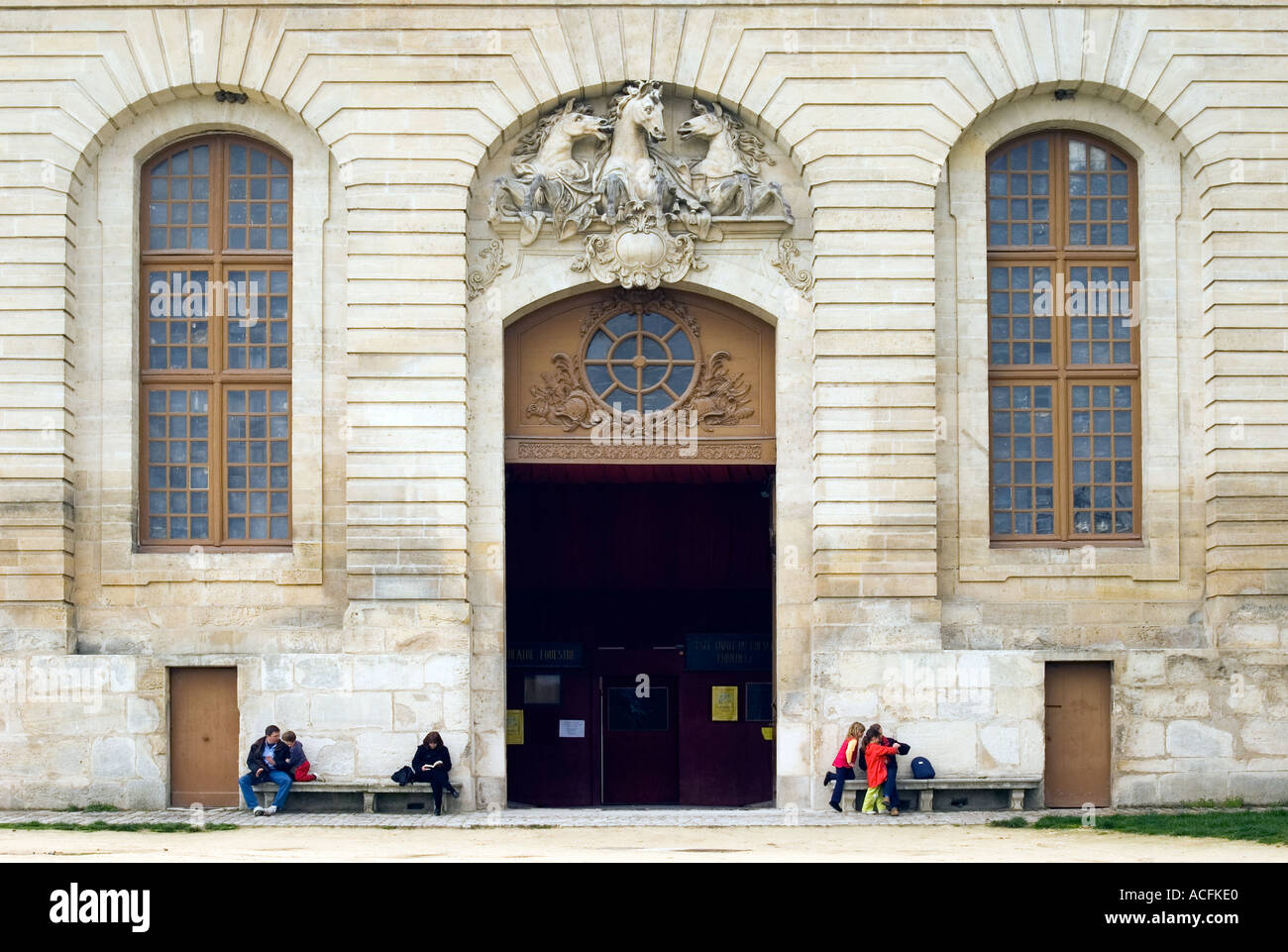 Entrance To The Grand Stables Chantilly France Stock Photo Alamy