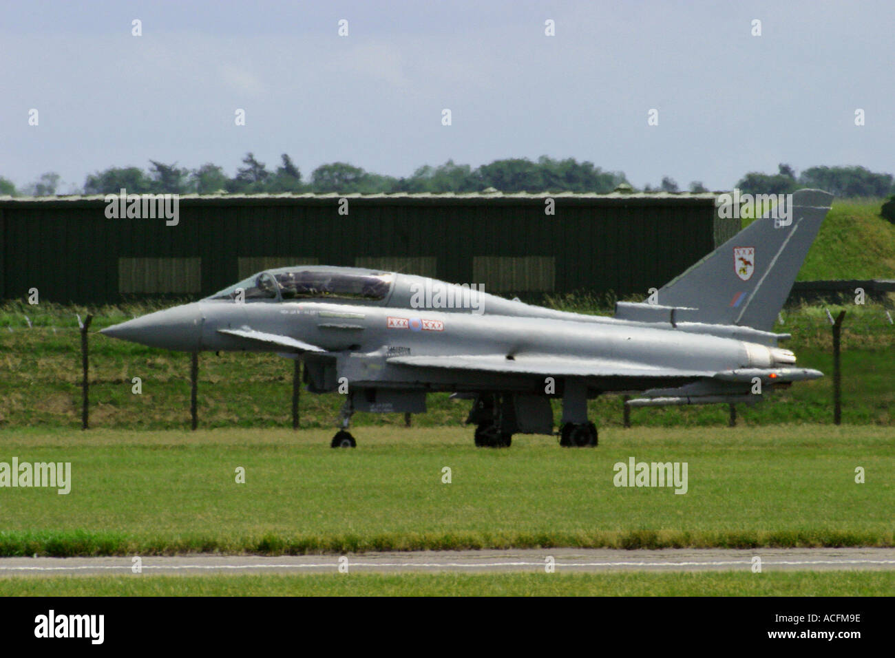 eurofighter typhoon 29 sqn raf waddington air show 2005 Stock Photo