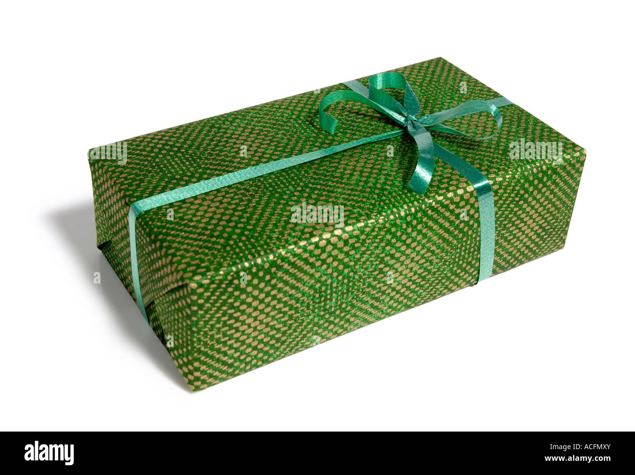 Gift Wrapped Box Present Stock Photo Alamy