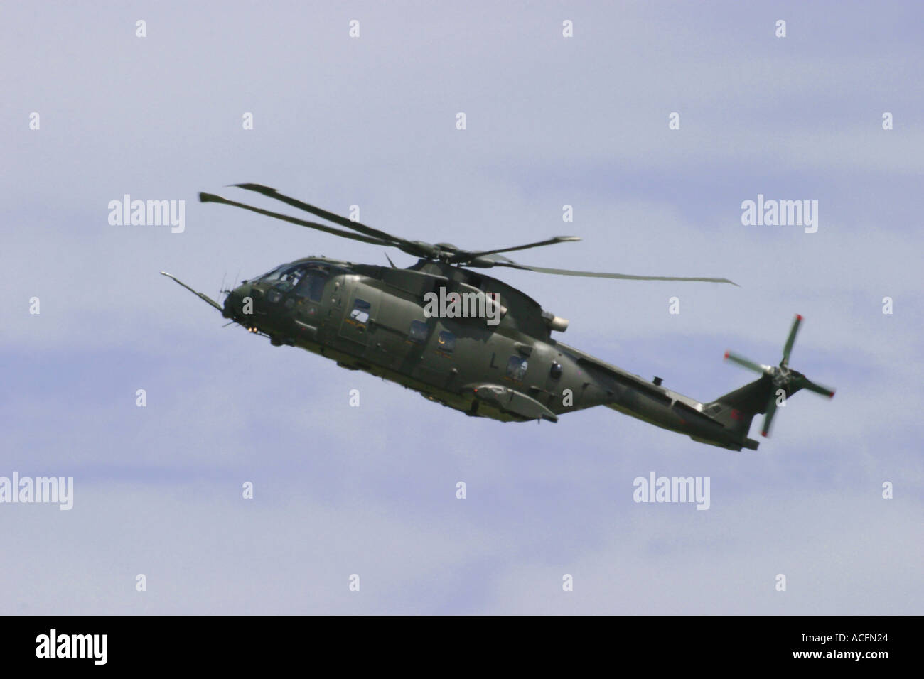 Merlin HC3 Helicopter 28 sqn raf Waddington Air Show 2005 Stock Photo