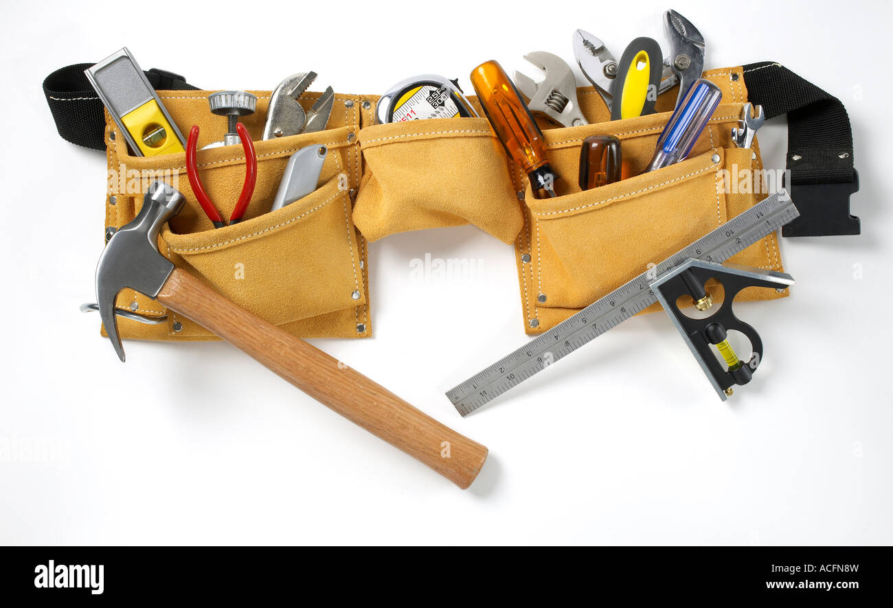 Tool belt Stock Photo Alamy