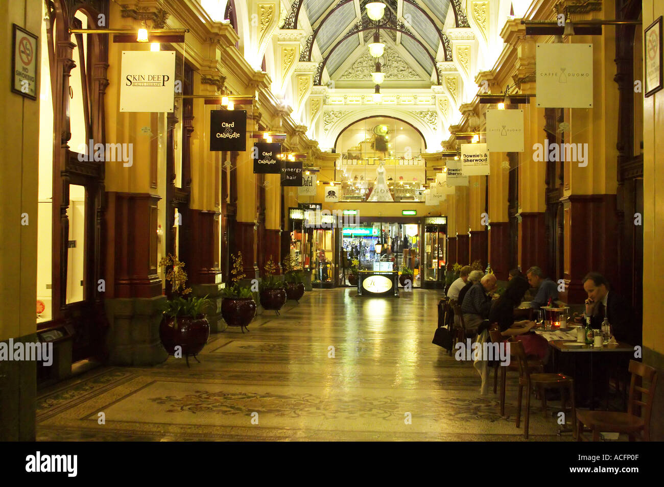 Historic Block Arcade Melbourne Victoria Australia Stock Photo Alamy