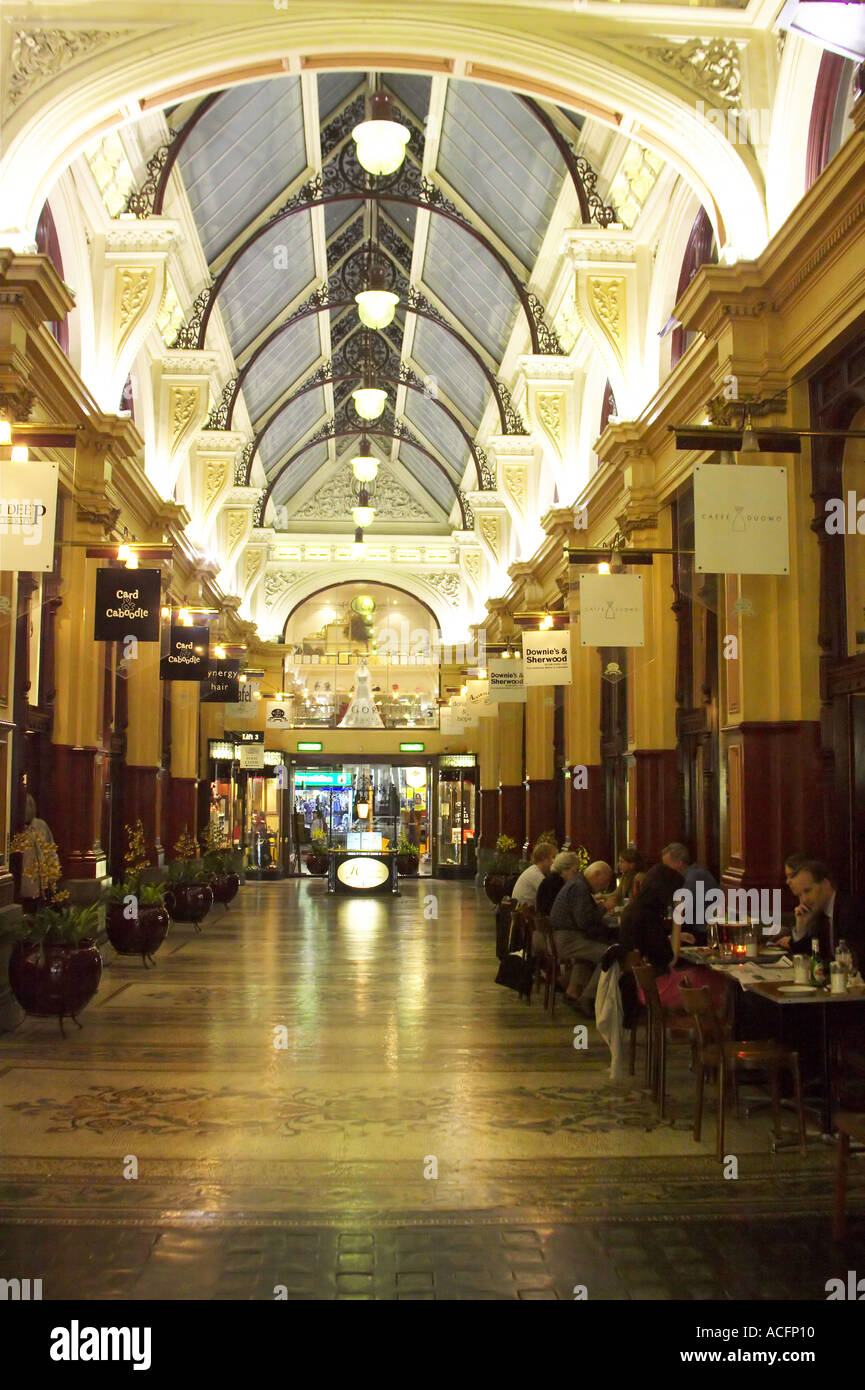 Historic Block Arcade Melbourne Victoria Australia Stock Photo Alamy