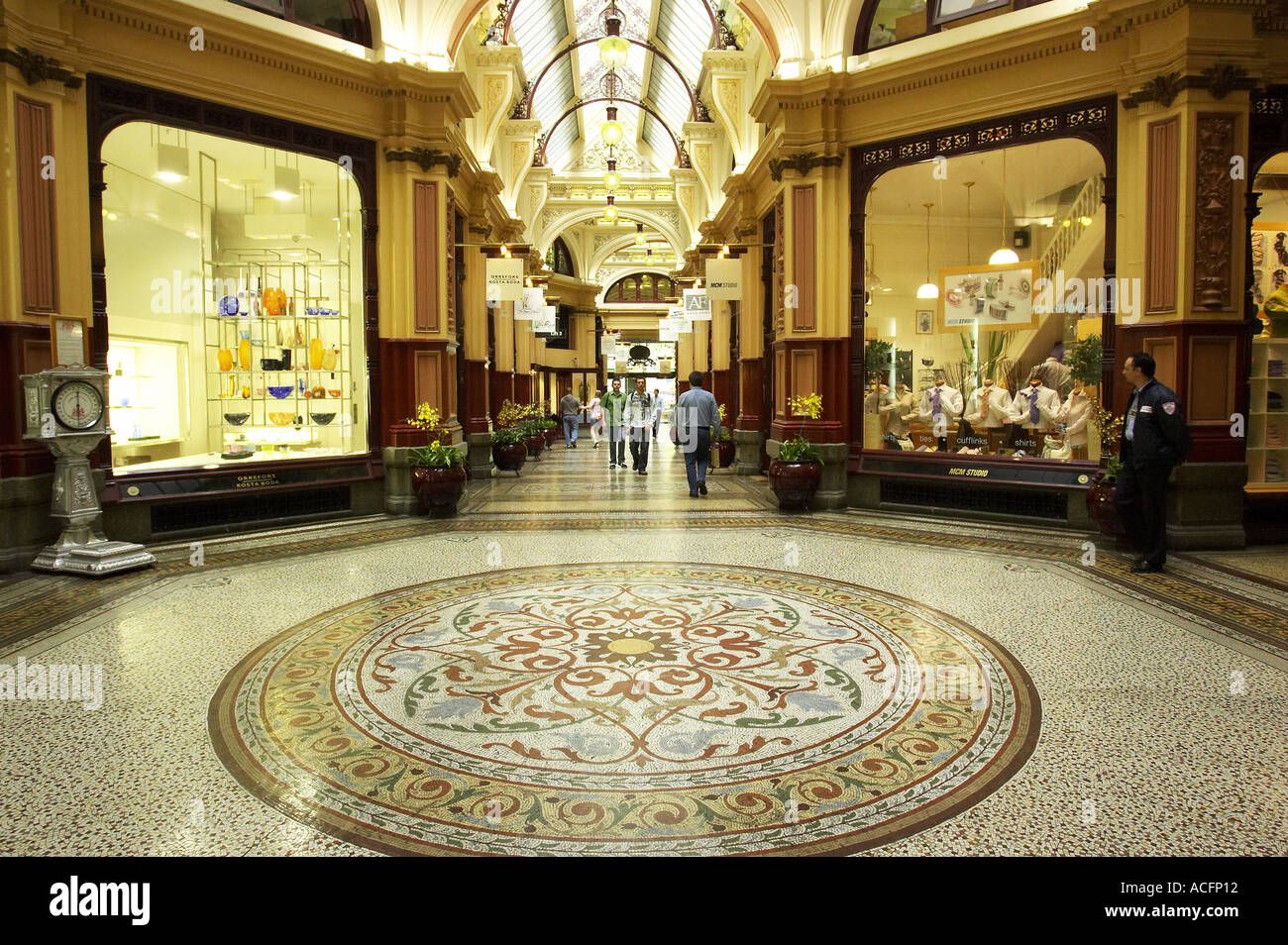 Historic Block Arcade Melbourne Victoria Australia Stock Photo Alamy