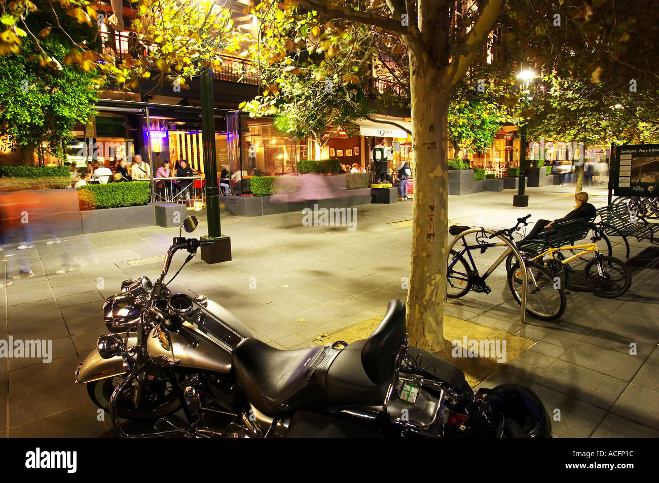 Motorcycle Southgate Precinct Southbank Prominade Melbourne Victoria