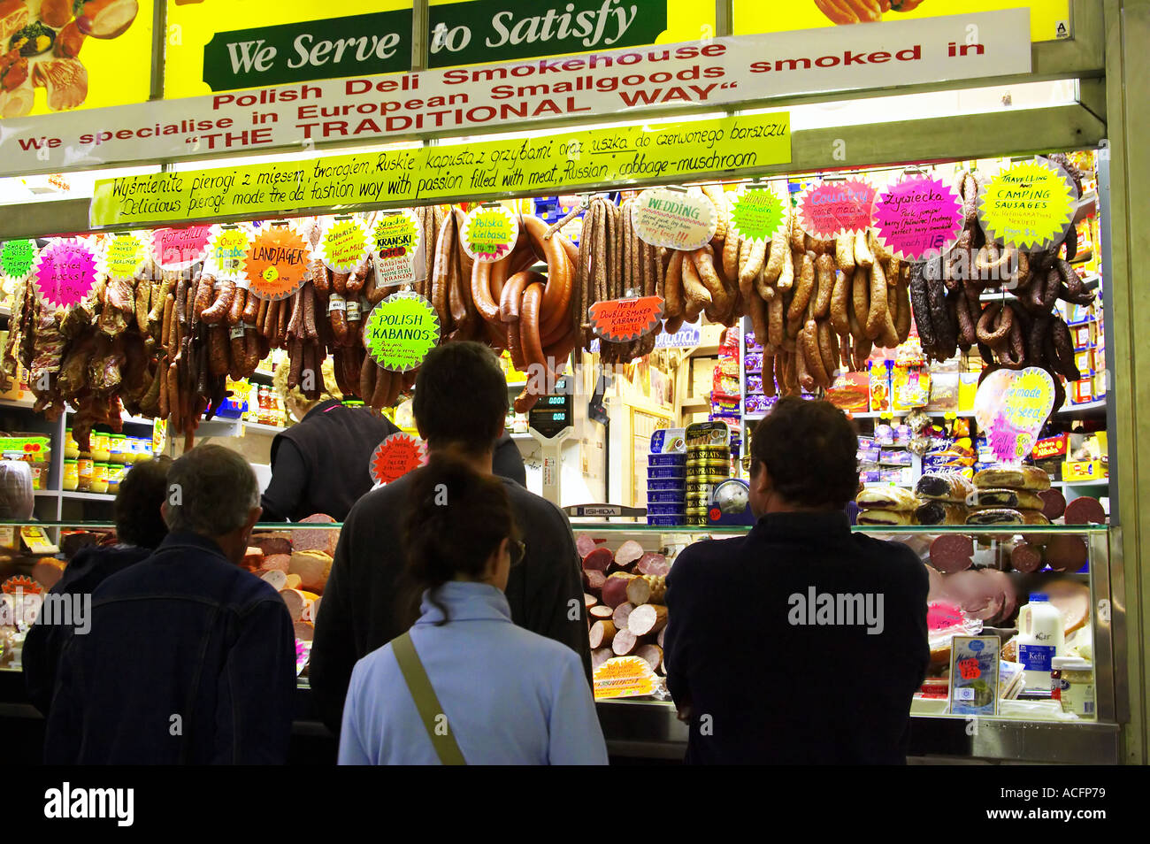 Polish Deli Smokehouse Queen Victoria Market Melbourne Victoria Australia Stock Photo Alamy