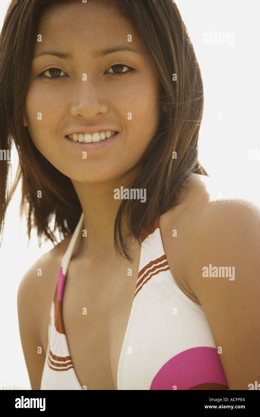 Beautiful Asian female model Stock Photo