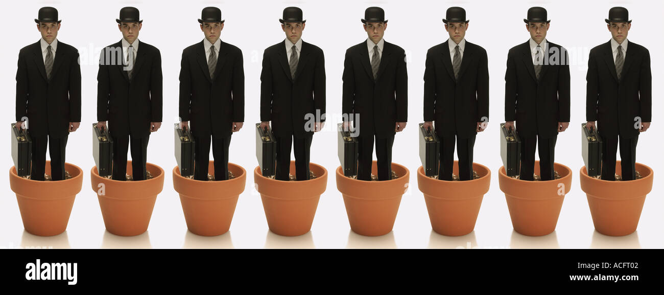 Business man in bowler hat hi-res stock photography and images - Alamy