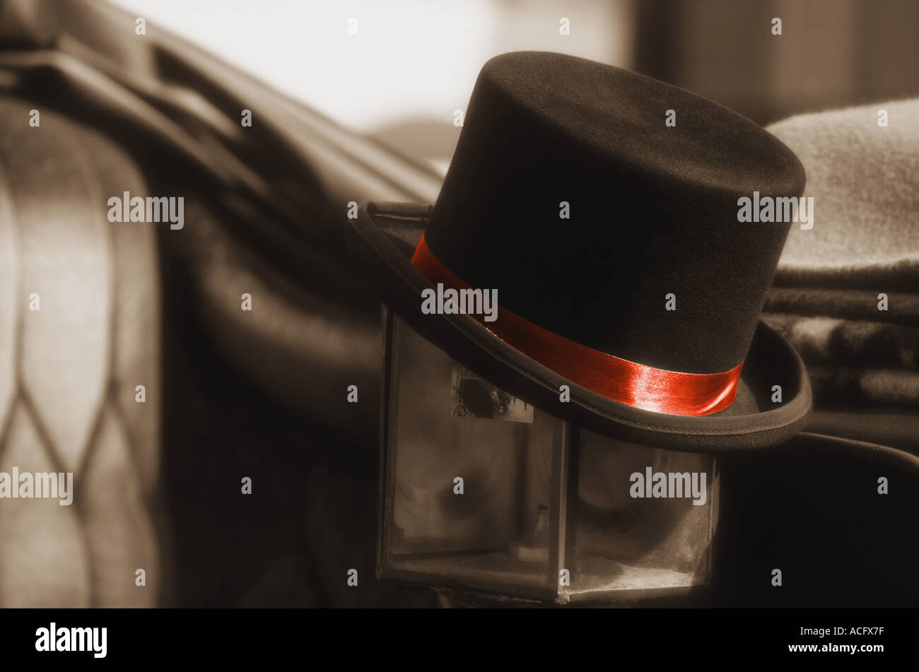 Black top hat Stock Photo - Alamy